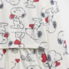 Çocuk Snoopy Geri Dönüştürülmüş Pijama Şortlar Seti