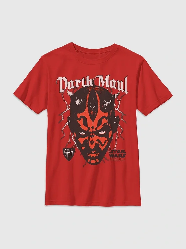 Çocuk Star Wars Darth Maul Desenli Tişört