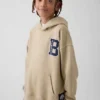 Çocuk Super Mario Vintagesoft Bol Kesim Kapüşonlu Sweatshirt