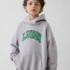 Çocuk Super Mario Vintagesoft Bol Kesim Kapüşonlu Sweatshirt