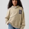 Çocuk Super Mario Vintagesoft Bol Kesim Kapüşonlu Sweatshirt