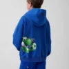 Çocuk Super Mario Vintagesoft Bol Kesim Kapüşonlu Sweatshirt