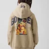 Çocuk Super Mario Vintagesoft Bol Kesim Kapüşonlu Sweatshirt