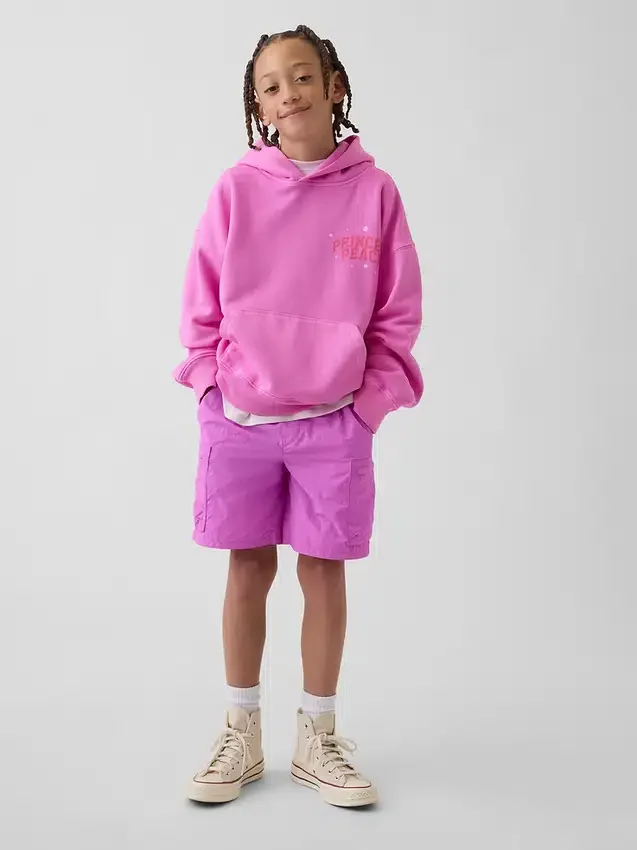 Çocuk Super Mario Vintagesoft Bol Kesim Kapüşonlu Sweatshirt