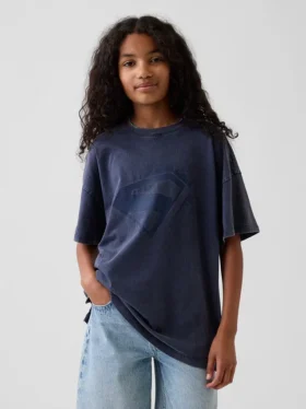 Çocuk Supergirl Oversized Tişört
