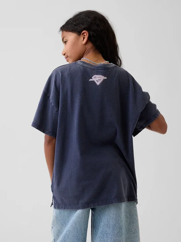 Çocuk Supergirl Oversized Tişört