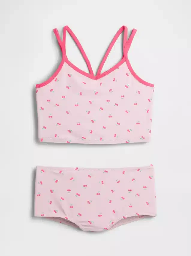 Çocuk Tankini ve Erkek Çocuk Şortlu Mayo Seti