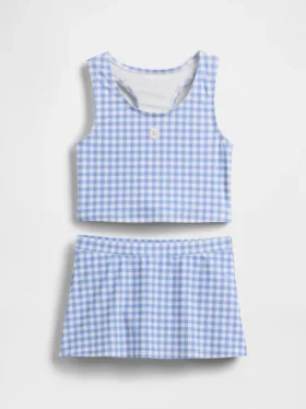 Çocuk Tankini ve Skort Yüzme Takımı
