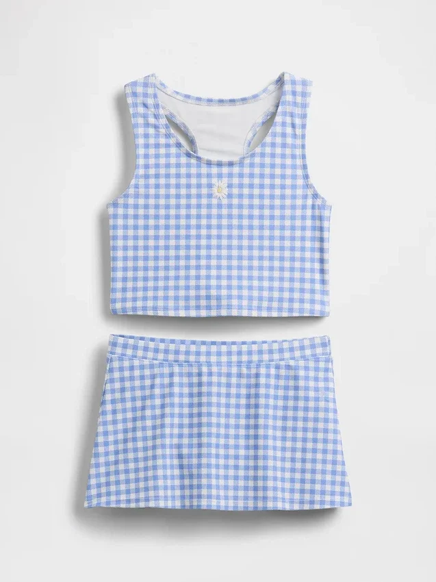 Çocuk Tankini ve Skort Yüzme Takımı