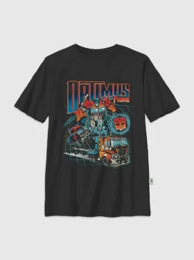 Çocuk Transformers Optimus Prime Speed Grafik Tişört