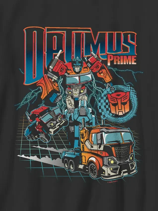 Çocuk Transformers Optimus Prime Speed Grafik Tişört