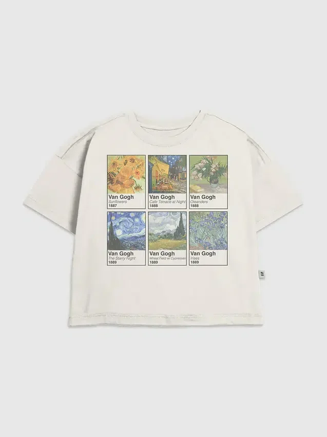 Çocuk Van Gogh Swatches Grafik Tişört