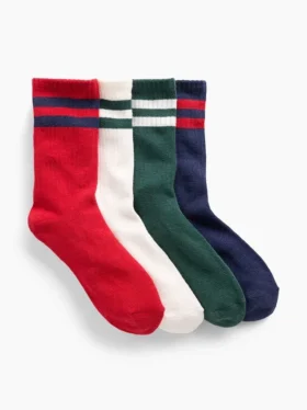 Çocuk Varsity Crew Çorapları (4'lü Paket)
