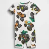 Çocuk ve Bebek Hot Wheels Organik Fırçalanmış Pamuklu Pijama Şortlar Seti