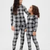 Çocuk ve Bebek Organik Fırçalanmış Pamuklu Tatil Pijama Seti