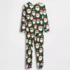 Çocuk ve Bebek Organik Fırçalanmış Pamuklu Tatil Pijama Seti
