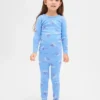Çocuk ve Bebek Organik Fırçalanmış Pamuklu Tatil Pijama Seti