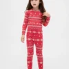 Çocuk ve Bebek Organik Fırçalanmış Pamuklu Tatil Pijama Seti