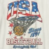 Çocuk Vintage Basketbol Desenli Tişört