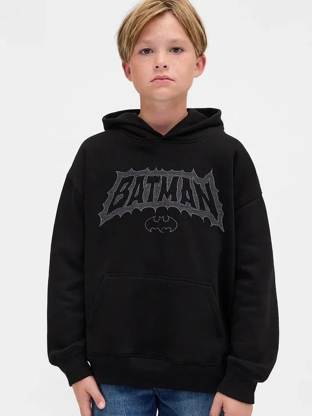 Çocuk Vintagesoft Batman Kapüşonlu Sweatshirt