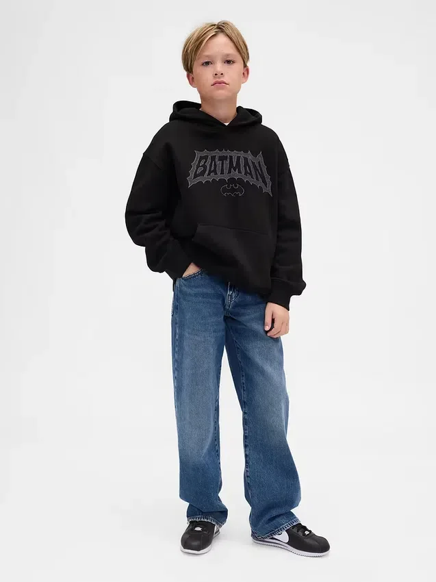 Çocuk Vintagesoft Batman Kapüşonlu Sweatshirt
