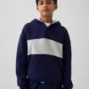 Çocuk Vintagesoft Bol Kesim Henley Kapüşonlu Sweatshirt