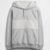Çocuk Vintagesoft Bol Kesim Henley Kapüşonlu Sweatshirt