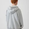Çocuk Vintagesoft Bol Kesim Henley Kapüşonlu Sweatshirt