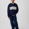 Çocuk Vintagesoft Bol Kesim Henley Kapüşonlu Sweatshirt