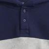 Çocuk Vintagesoft Bol Kesim Henley Kapüşonlu Sweatshirt