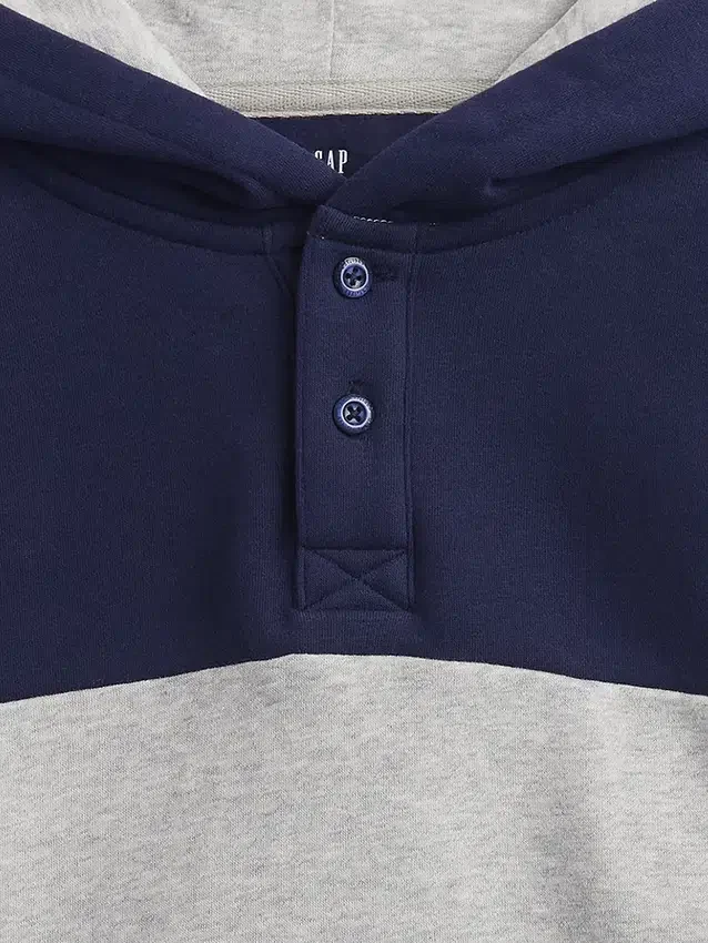 Çocuk Vintagesoft Bol Kesim Henley Kapüşonlu Sweatshirt