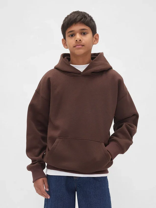 Çocuk Vintagesoft Bol Kesim Kapüşonlu Sweatshirt