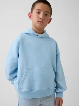 Çocuk Vintagesoft Bol Kesim Kapüşonlu Sweatshirt