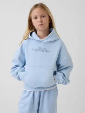 Çocuk Vintagesoft Bol Kesim Kapüşonlu Sweatshirt