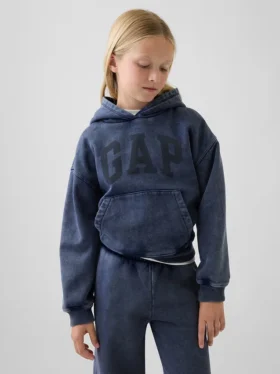 Çocuk Vintagesoft Bol Kesim Kapüşonlu Sweatshirt