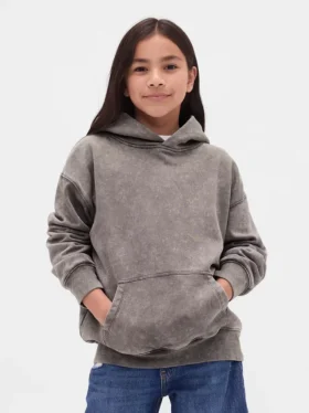 Çocuk Vintagesoft Bol Kesim Kapüşonlu Sweatshirt