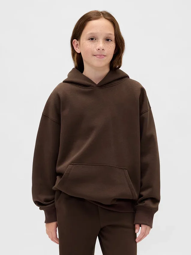 Çocuk Vintagesoft Bol Kesim Kapüşonlu Sweatshirt