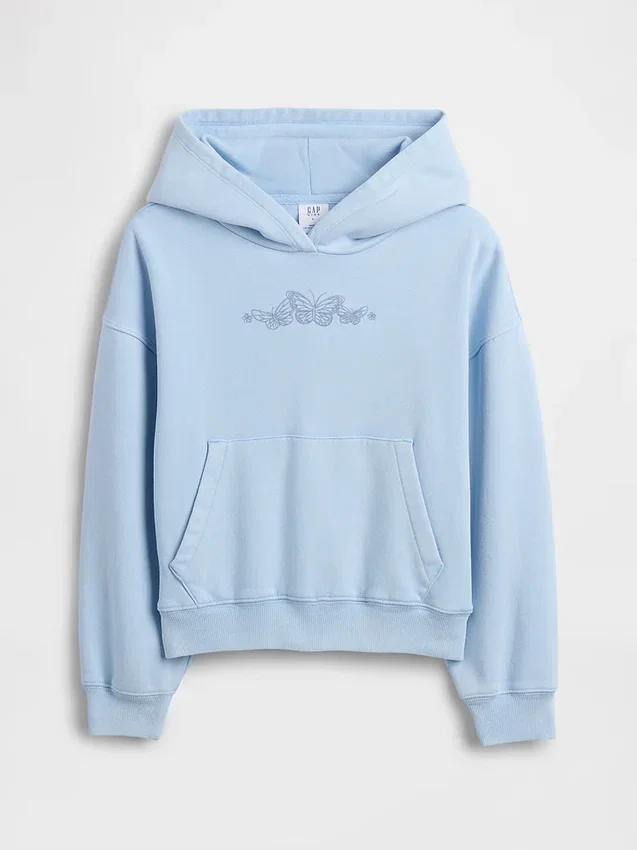 Çocuk Vintagesoft Bol Kesim Kapüşonlu Sweatshirt