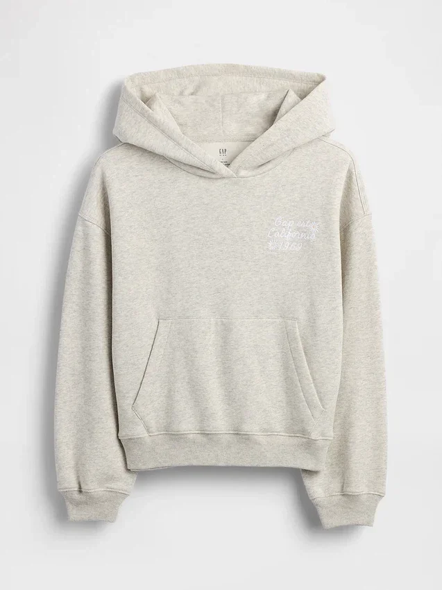 Çocuk Vintagesoft Bol Kesim Kapüşonlu Sweatshirt