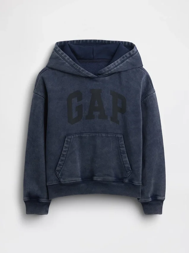 Çocuk Vintagesoft Bol Kesim Kapüşonlu Sweatshirt
