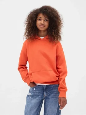Çocuk Vintagesoft Bol Kesim Kapüşonlu Sweatshirt