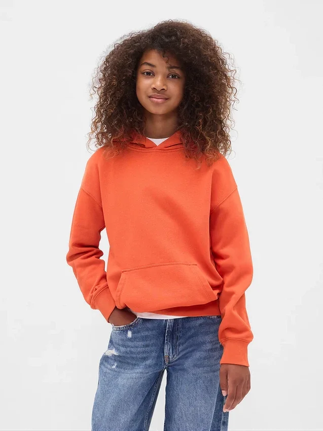 Çocuk Vintagesoft Bol Kesim Kapüşonlu Sweatshirt