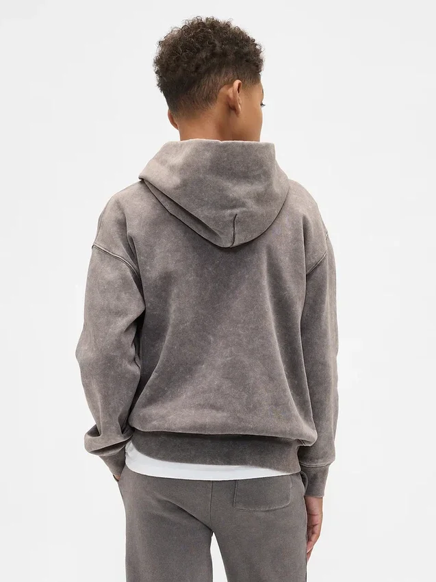 Çocuk Vintagesoft Bol Kesim Kapüşonlu Sweatshirt