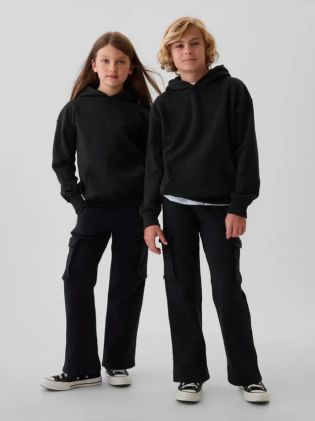 Çocuk Vintagesoft Bol Kesim Kapüşonlu Sweatshirt