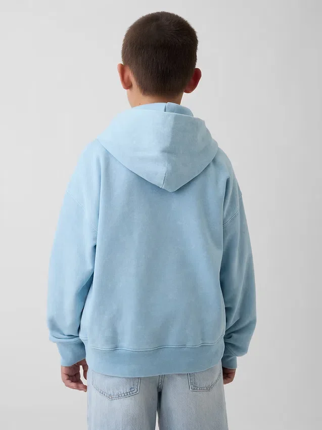 Çocuk Vintagesoft Bol Kesim Kapüşonlu Sweatshirt
