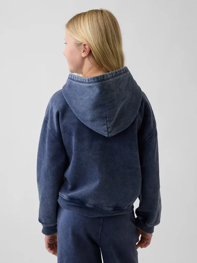 Çocuk Vintagesoft Bol Kesim Kapüşonlu Sweatshirt