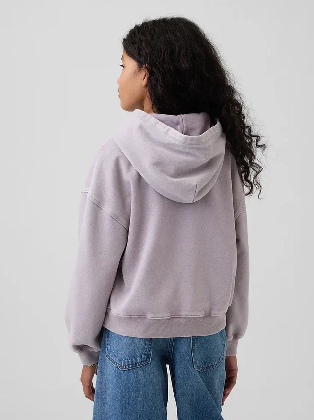 Çocuk Vintagesoft Bol Kesim Kapüşonlu Sweatshirt