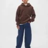 Çocuk Vintagesoft Bol Kesim Kapüşonlu Sweatshirt
