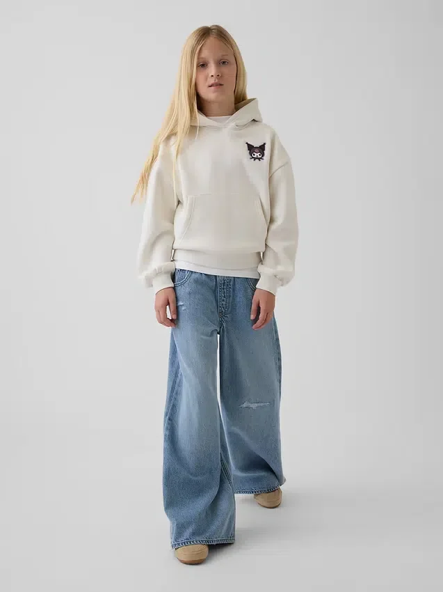 Çocuk Vintagesoft Bol Kesim Kapüşonlu Sweatshirt