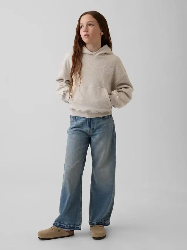 Çocuk Vintagesoft Bol Kesim Kapüşonlu Sweatshirt